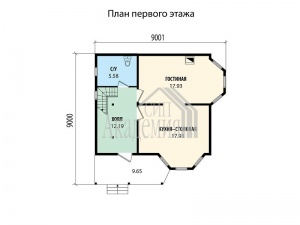 Проект дома VH "105-15-3" Вудсток - Фото 6